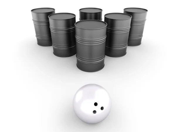 Boliche de petróleo — Fotografia de Stock