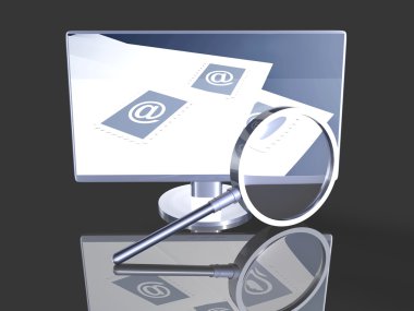Email Search clipart