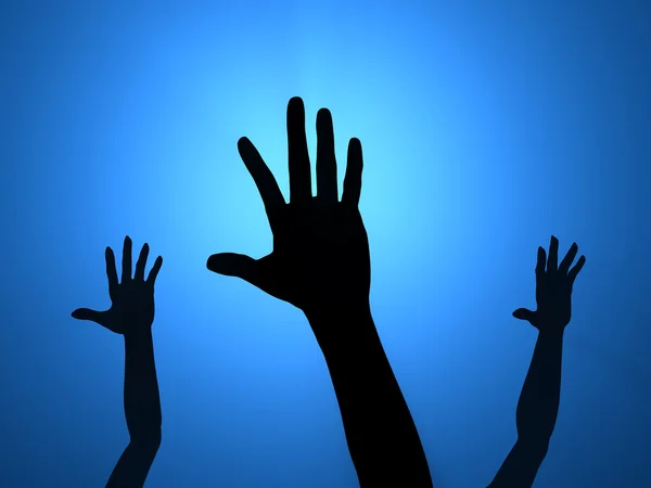 Hands up — Stock Photo, Image