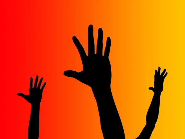 Hands up — Stock Photo, Image