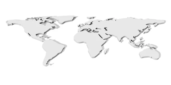 3D world map — Stockfoto