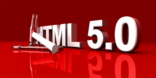 HTML 5.0 інструменти — стокове фото