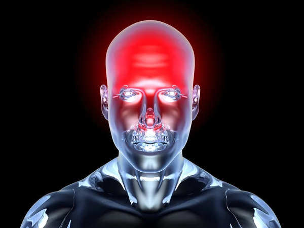 Ból głowy - anatomia — Zdjęcie stockowe