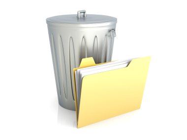 Trashed document clipart