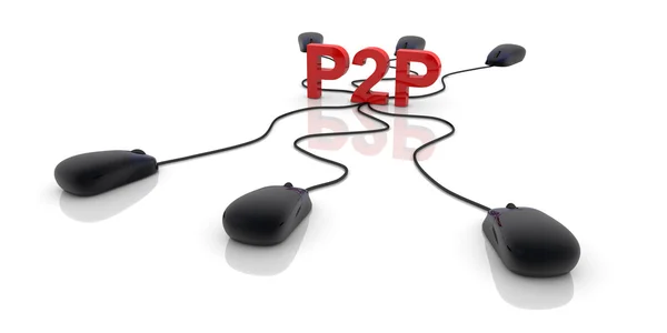 P2P sítě — Stock fotografie
