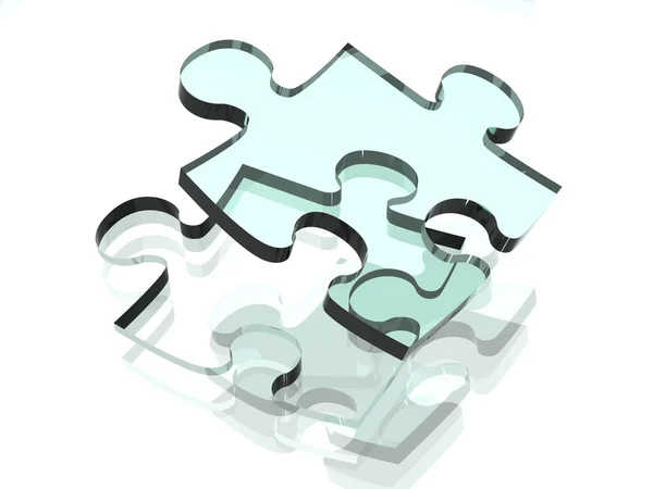 Cancella pezzo Puzzle — Foto Stock