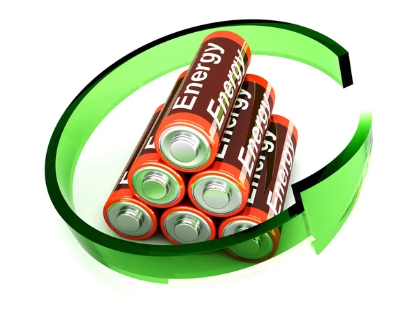 可充电电池 — 图库照片