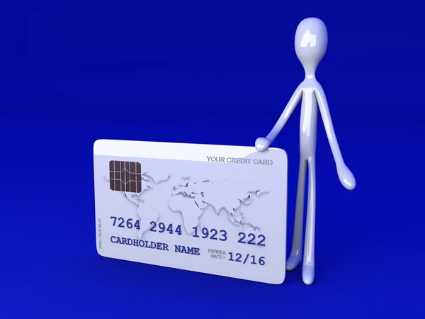 Ваша кредитна картка — стокове фото