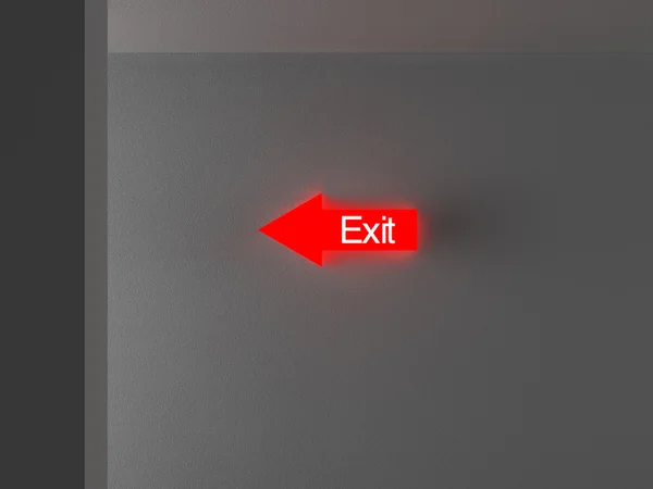 Exit - This way — Stock Photo, Image