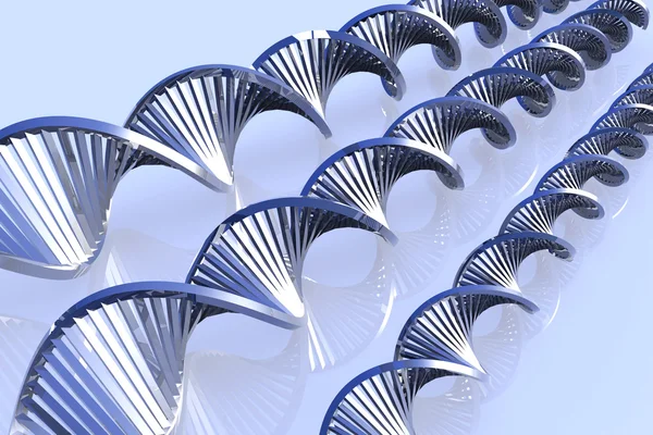 DNA metallico — Foto Stock