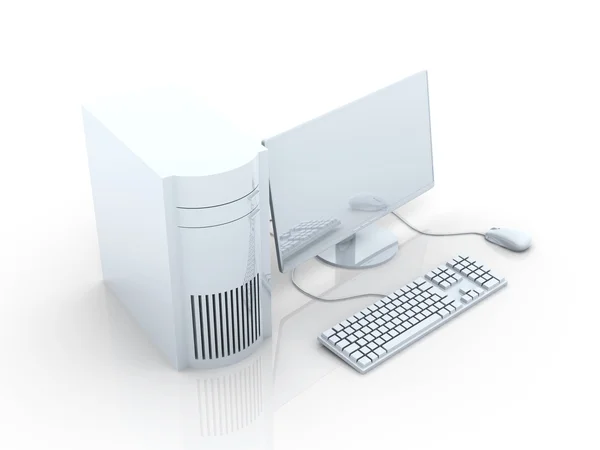 Desktop PC Setup — Stock Photo, Image
