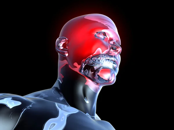Baş ağrısı - anatomi — Stok fotoğraf