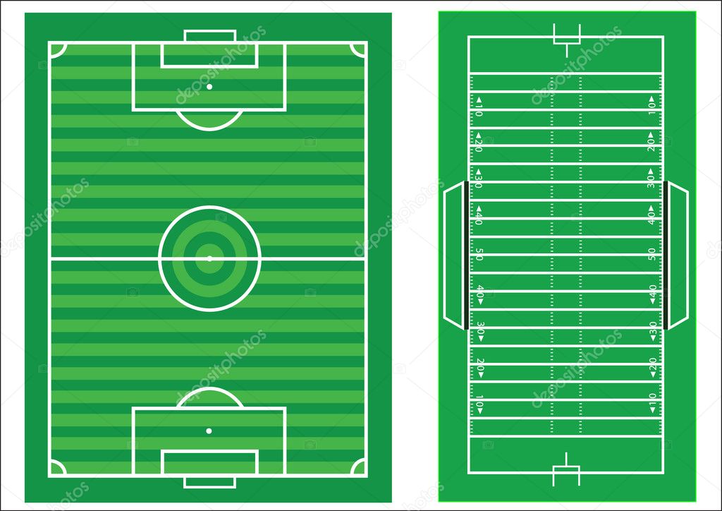 football field diagram with measurements