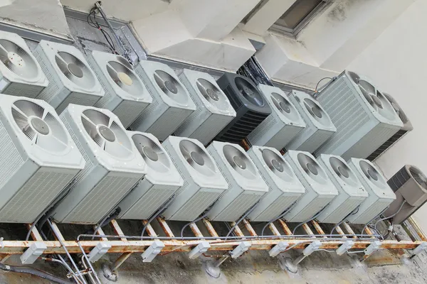 Roof top air conditioning units - 2 Stock Photo