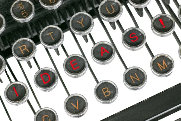 Ötletek írógép — Stock Fotó
