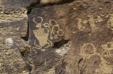 Petroglyphs in Nine Mile Canyon, Utah clipart