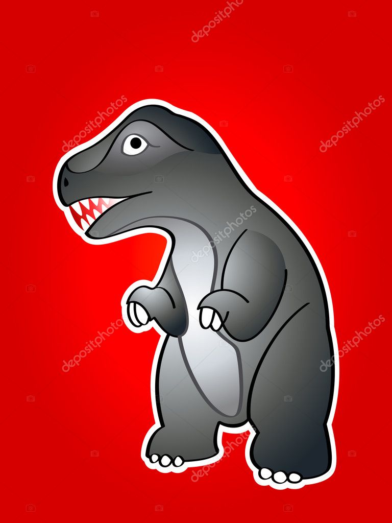 Red Godzilla Vector Vektorler Red Godzilla Vector Vektor Cizimler Vektorel Grafik Depositphotos