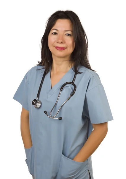 Atractivo médico o enfermera hispana —  Fotos de Stock