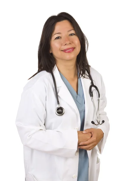 Aantrekkelijke hispanic arts of verpleegkundige — Stockfoto
