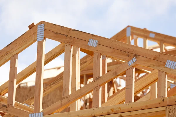 Abstract of Home Framing Construction Site — Stock Photo, Image