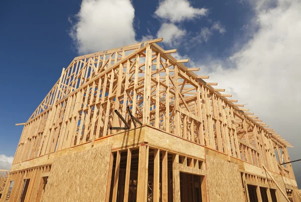 Abstract of Home Framing Construction Site Stock Image