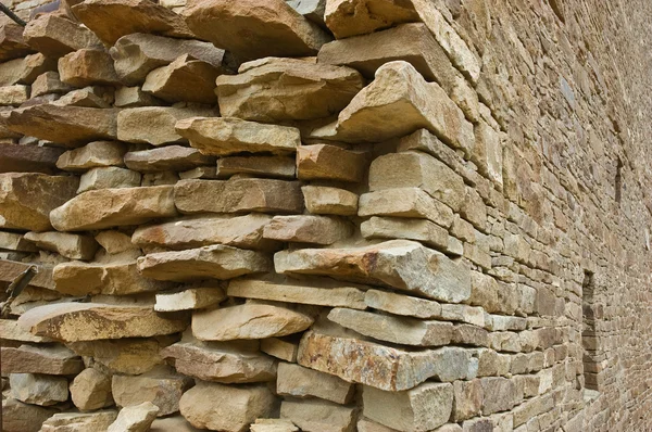 Stone wall, Chaco Canyon