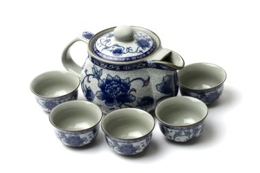 Tea set clipart