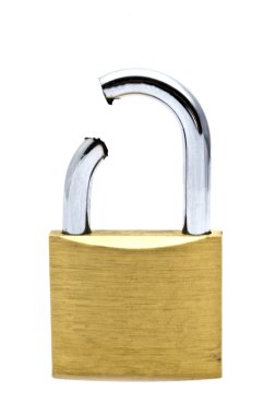 Broken padlock clipart