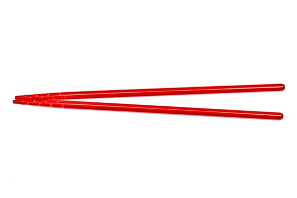 Palillos rojos aislados en blanco — Foto de Stock