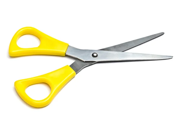 Yellow andled scissors — Stock Photo, Image