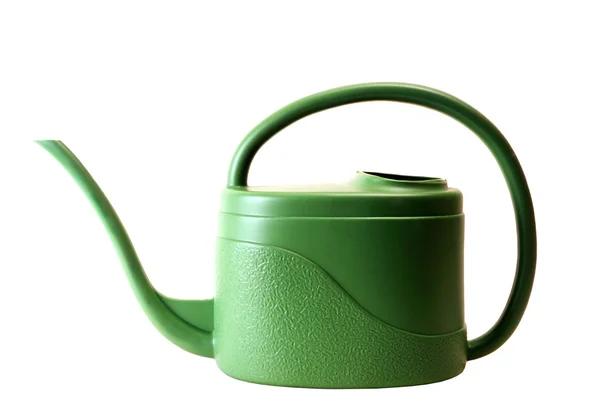Green watering pot — Stock Photo, Image