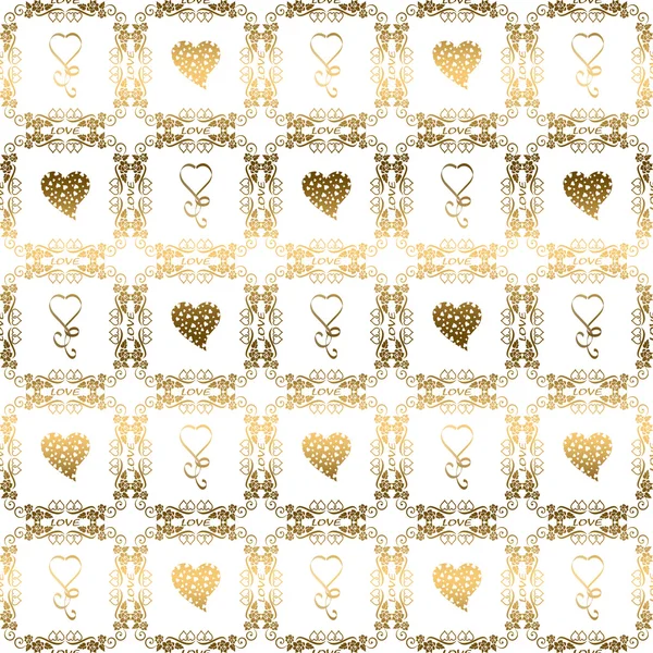 Seamless pattern of hearts — Stock Photo, Image