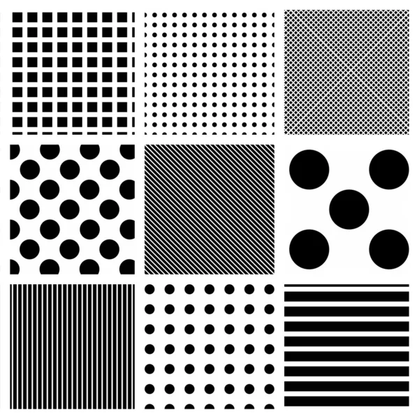 Striped and polka dots patterns — Stock Photo, Image