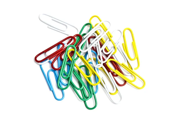 Colorful paperclips Stock Picture