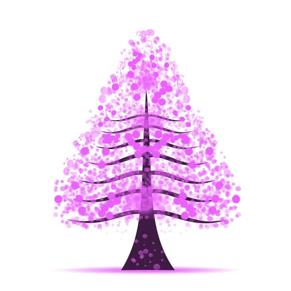 紫色のツリー — ストック写真