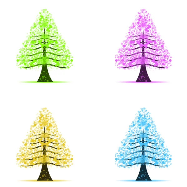 Цветные деревья искусства — стоковое фото