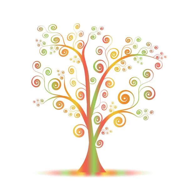 Árvore de arte colorida — Fotografia de Stock