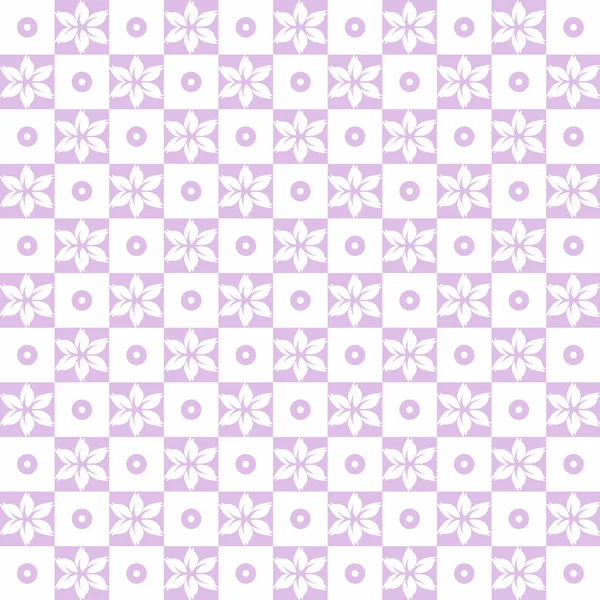 Seamless floral and dots pattern — Stock Photo, Image