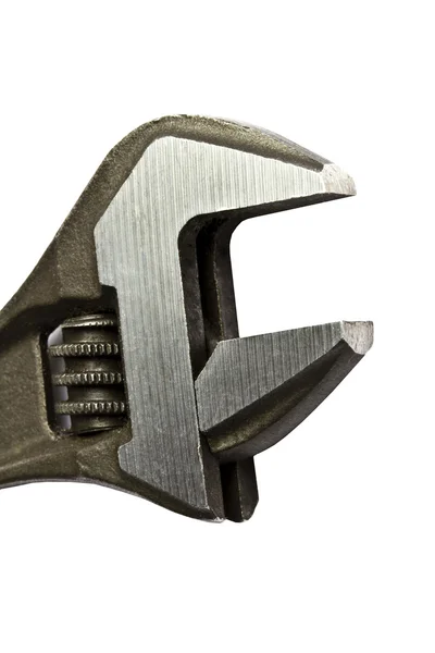 Adjustable wrench isolated on white — Stock Photo, Image