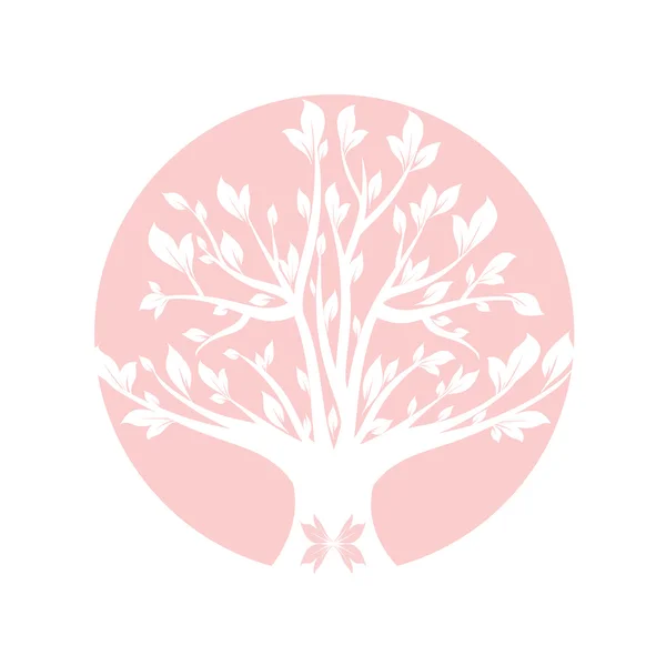 Albero rosa — Vettoriale Stock