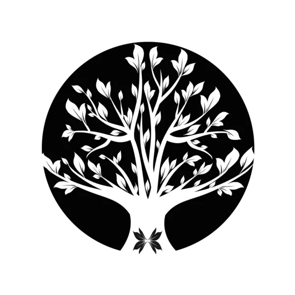 Schwarzer Baum — Stockvektor