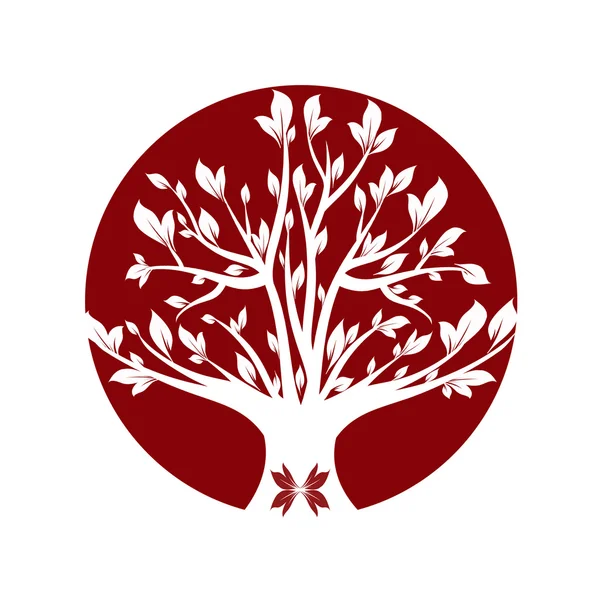 Roter Baum — Stockvektor