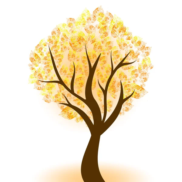Syksy puu — vektorikuva