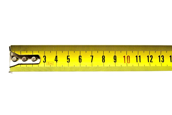 Měřítko žluté pásky — Stock fotografie
