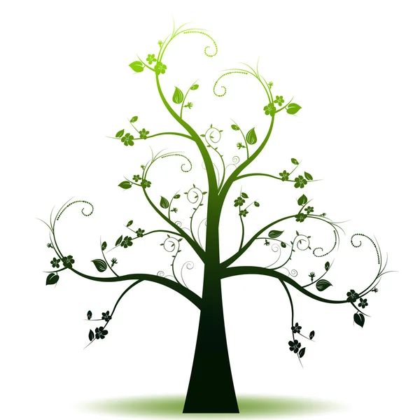 Ağaç bahar — Stok Vektör