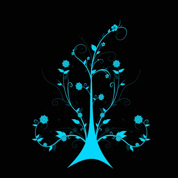 Art arbre floral — Image vectorielle