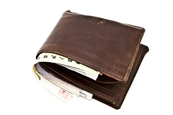 茶色の財布 — ストック写真