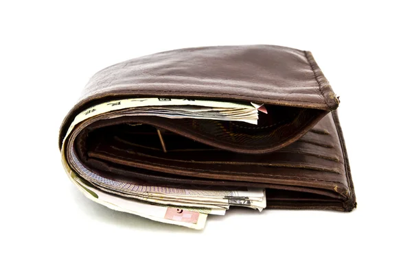 棕色的钱包 — 图库照片