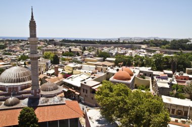 Rodos eski şehir manzarası