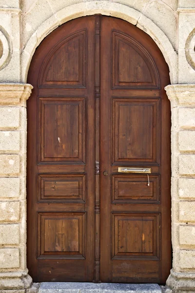 Rodos eski desen kapı — Stok fotoğraf